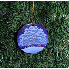 Ceramic Ornament  - Eva Melhuish Tomte & Big Tree